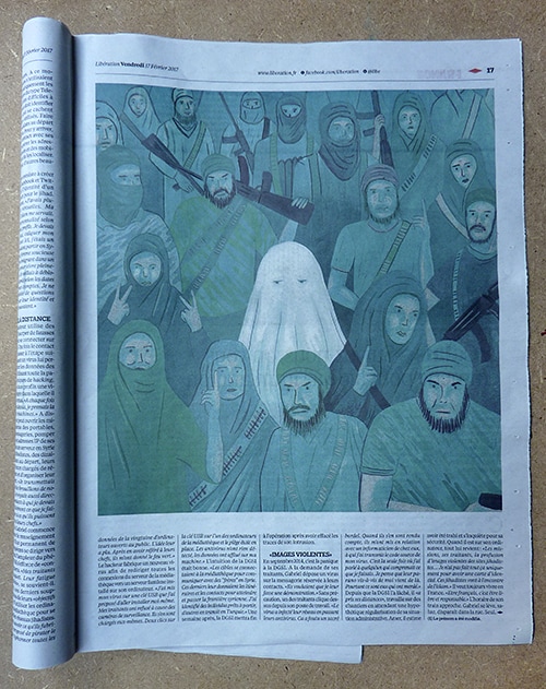 Romain Bernard - Tight - Illustration pour Libération